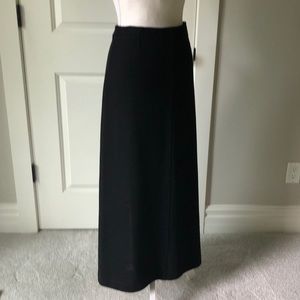 Kenar Black 100% Wool Maxi Skirt (10)